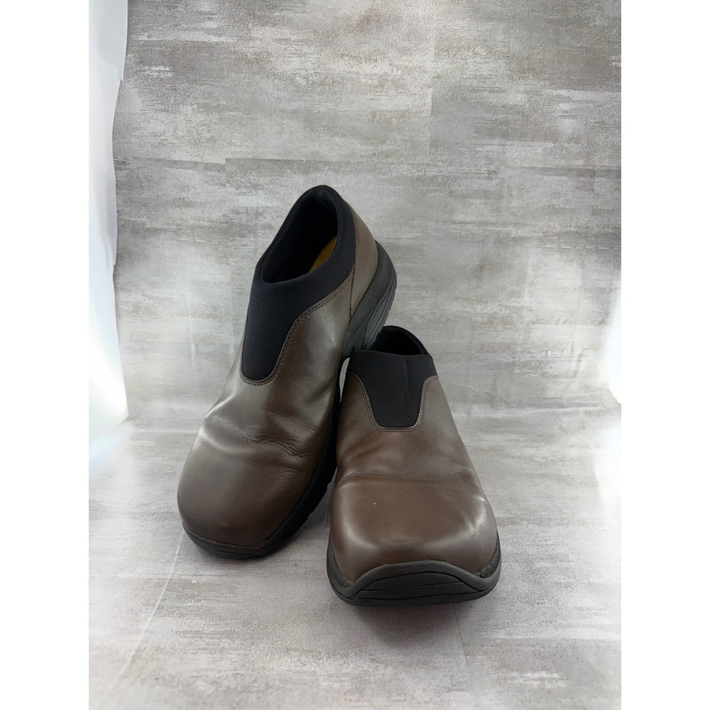Merrell Primo Moc Dark Coffee Brown Leather Slip On Shoes Men Sz 12 60495